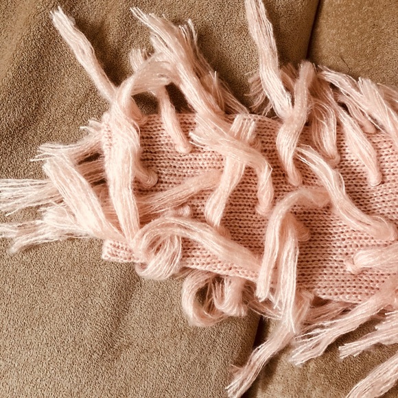 Fringe Sweater Cardigan- BLUSH - Picture 7 of 8